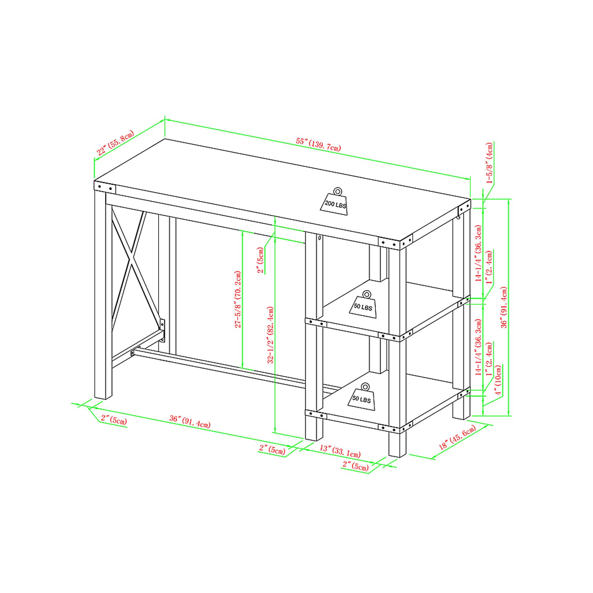 Purston Gray Kitchen Island - Image 7