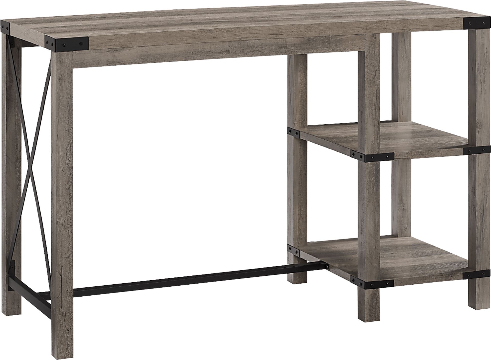Purston Gray Kitchen Island - Image 1