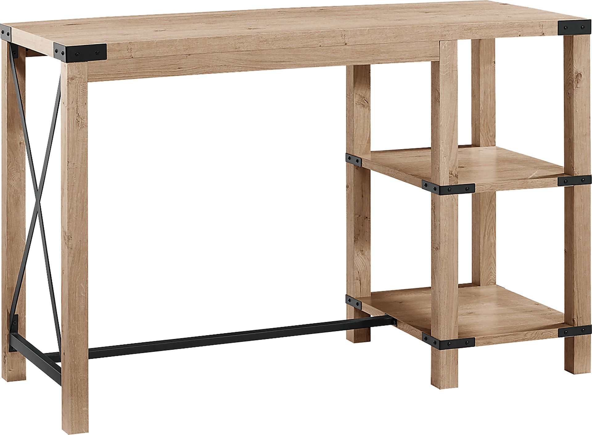 Purston Oak Kitchen Island - Image 1