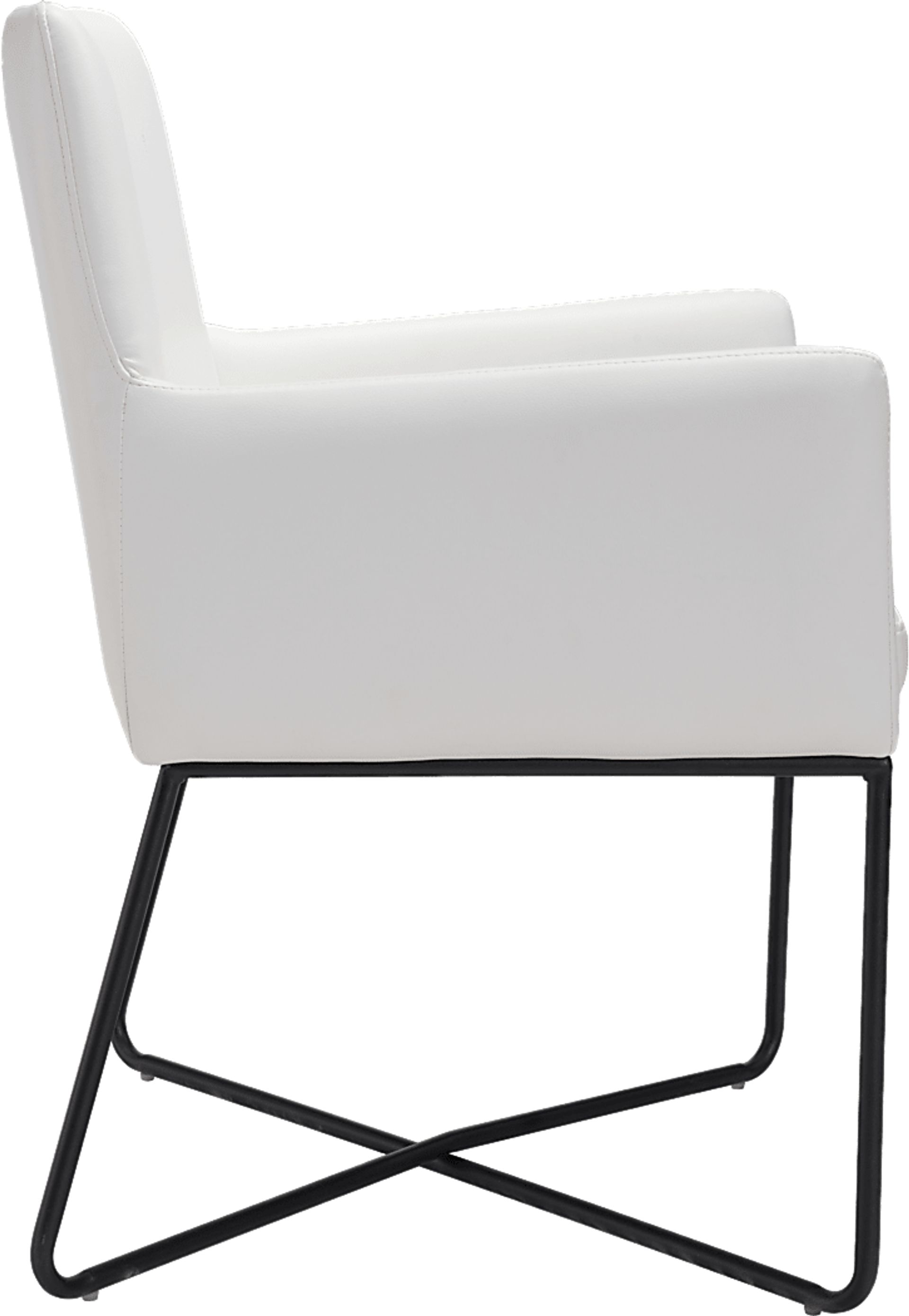 Putman White Arm Chair - Image 3