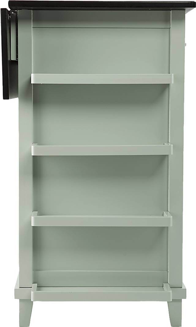 Pyegrave Green Kitchen Cart - Thumbnail - Image 2
