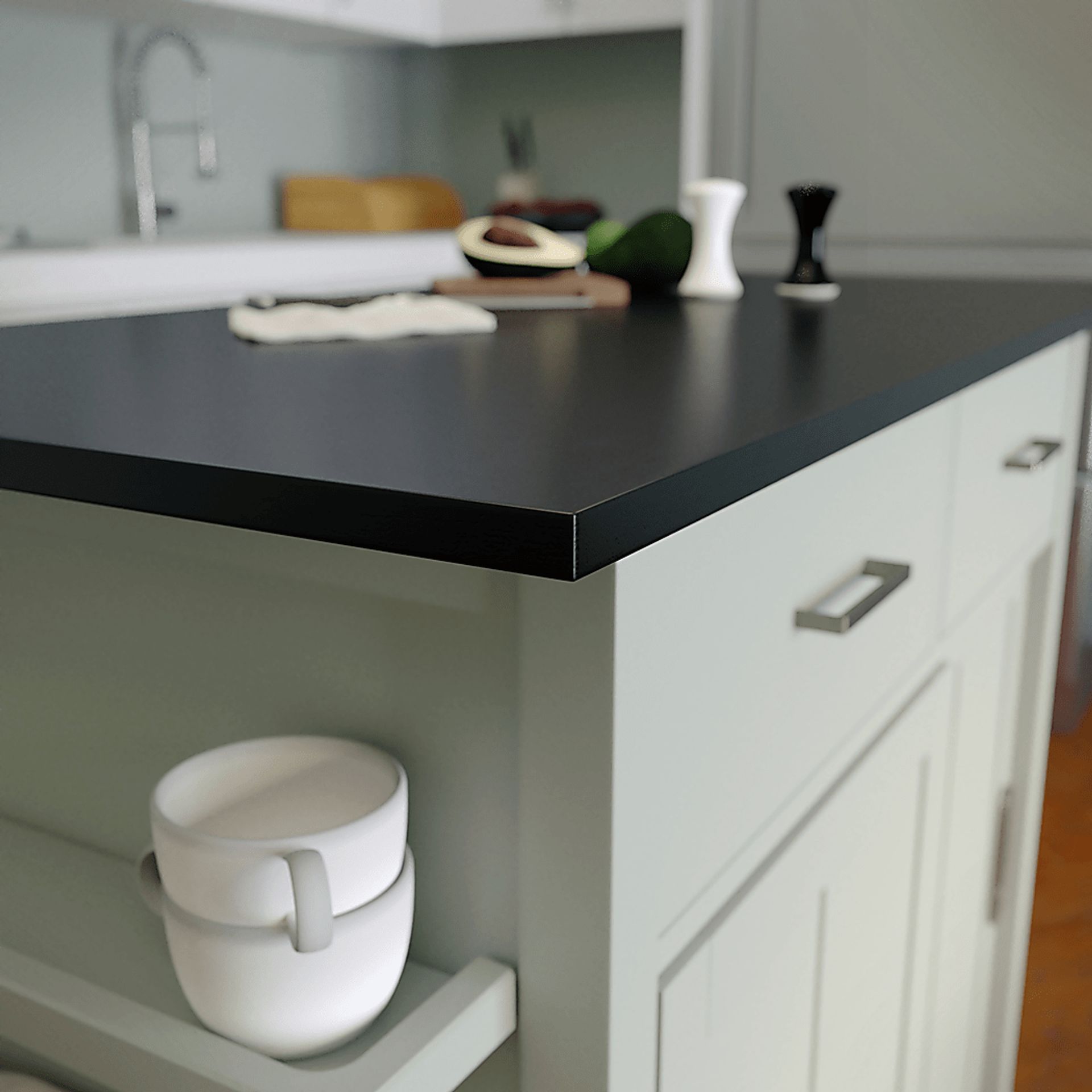 Pyegrave Green Kitchen Cart - Image 7