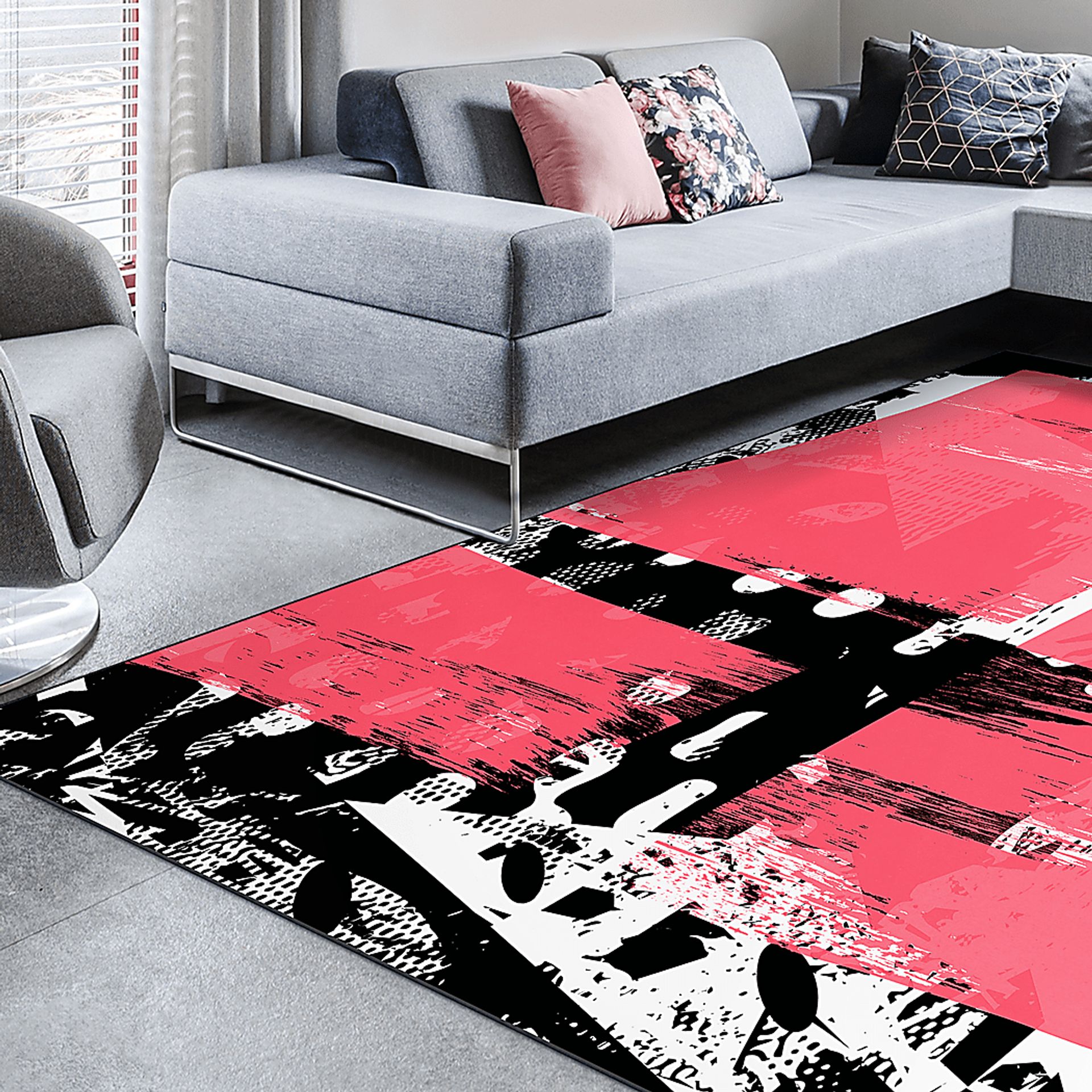 Pyerkeep Pink 7'7 x 10'5 Rug - Image 3