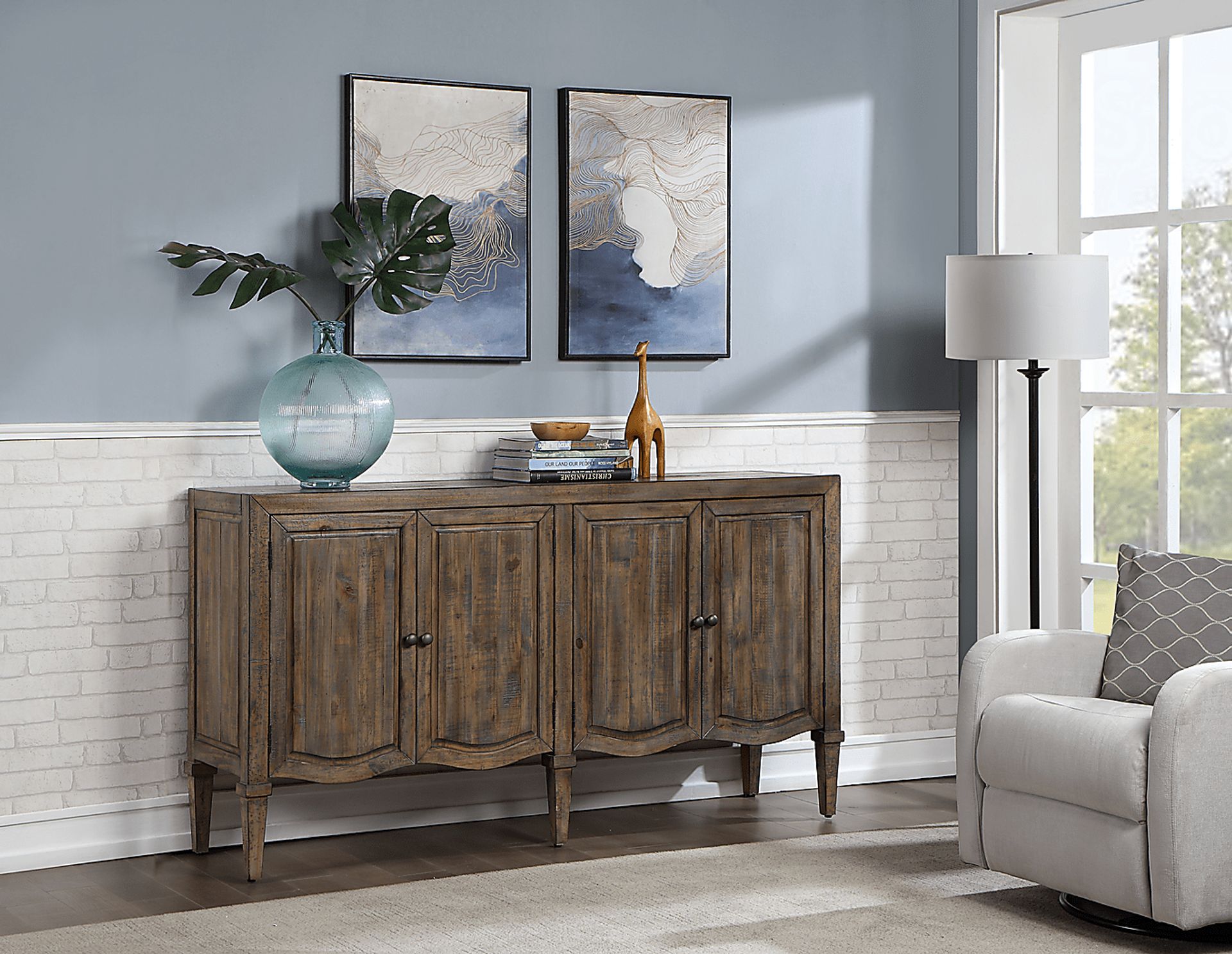 Pyreness Brown Credenza - Image 5