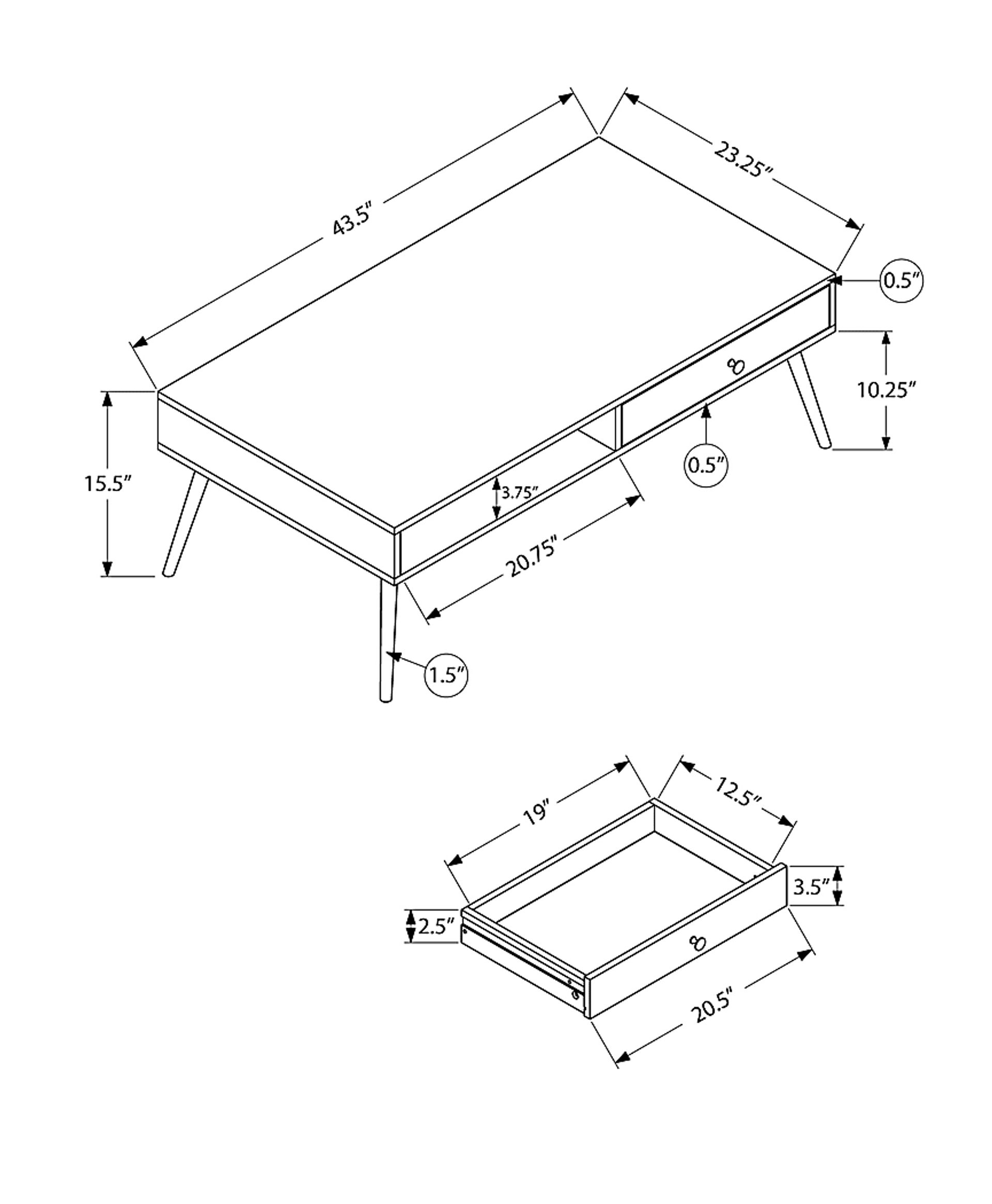 Pyrit Walnut Cocktail Table - Image 11