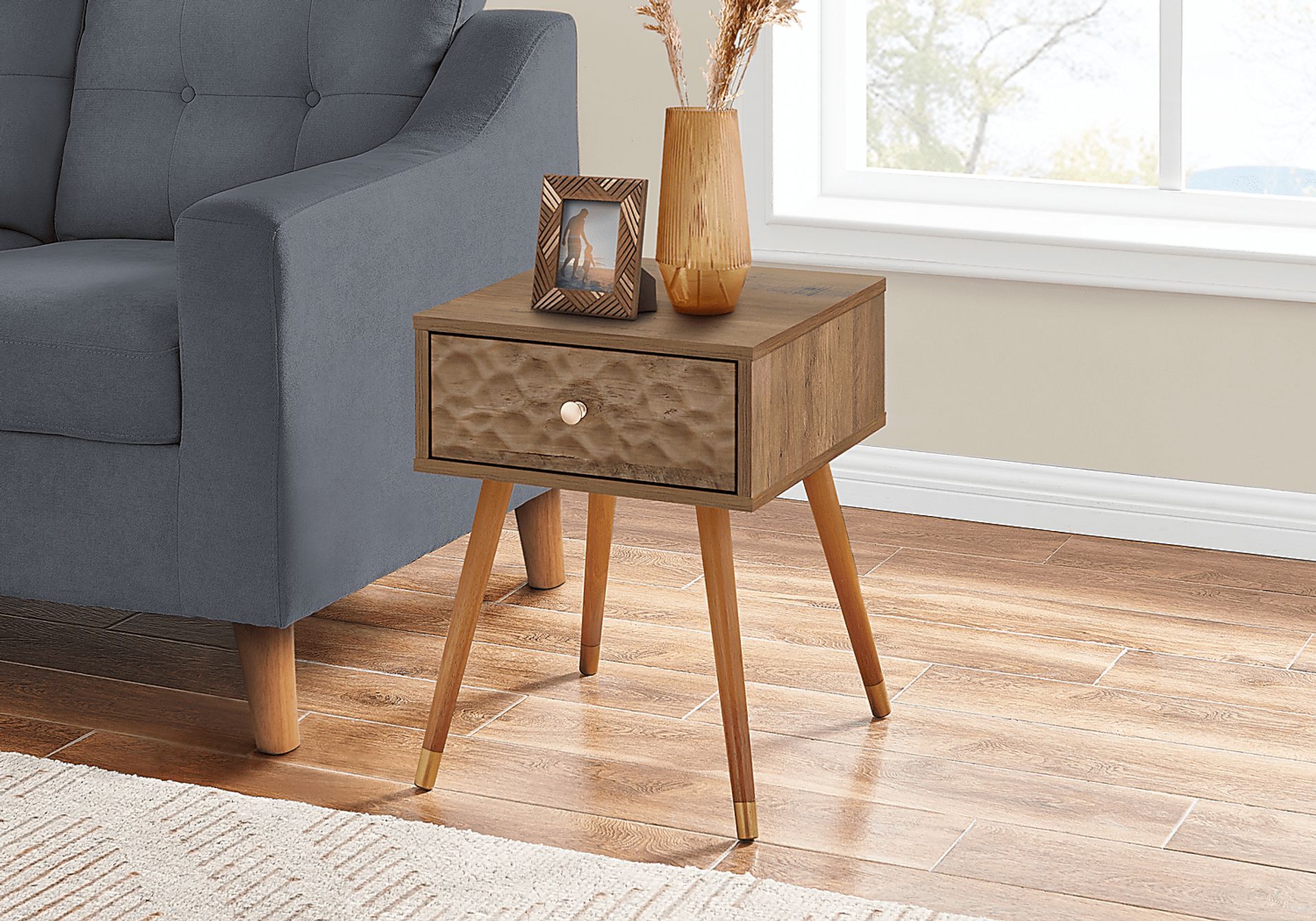 Pyrit Walnut Side Table - Image 3