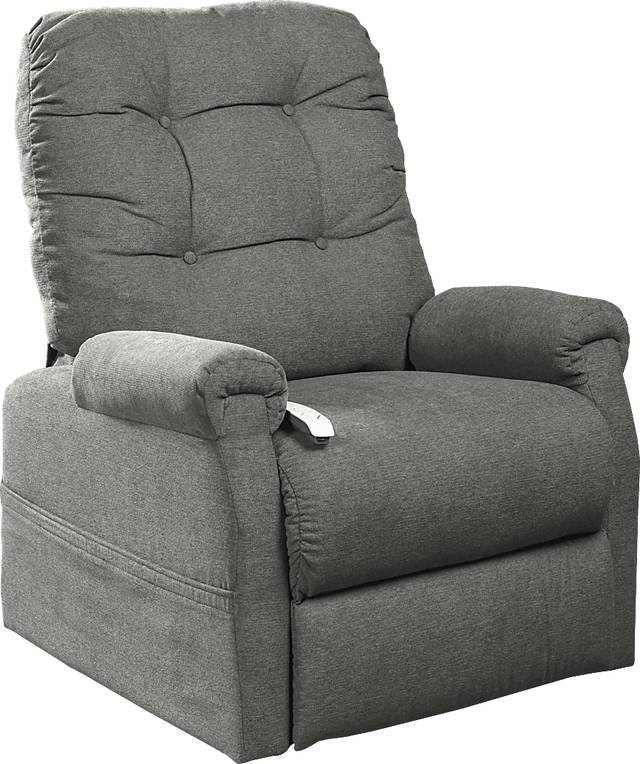 Pyron Gray Lift Chair Power Recliner - Thumbnail - Image 1
