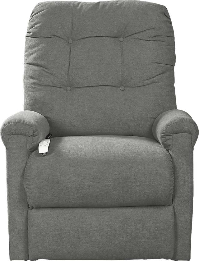 Pyron Gray Lift Chair Power Recliner - Thumbnail - Image 3