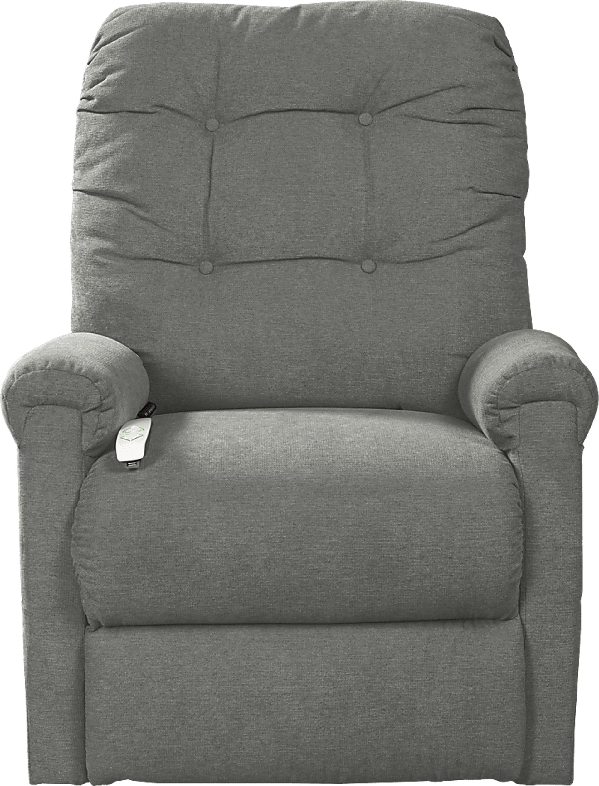 Pyron Gray Lift Chair Power Recliner - Image 3