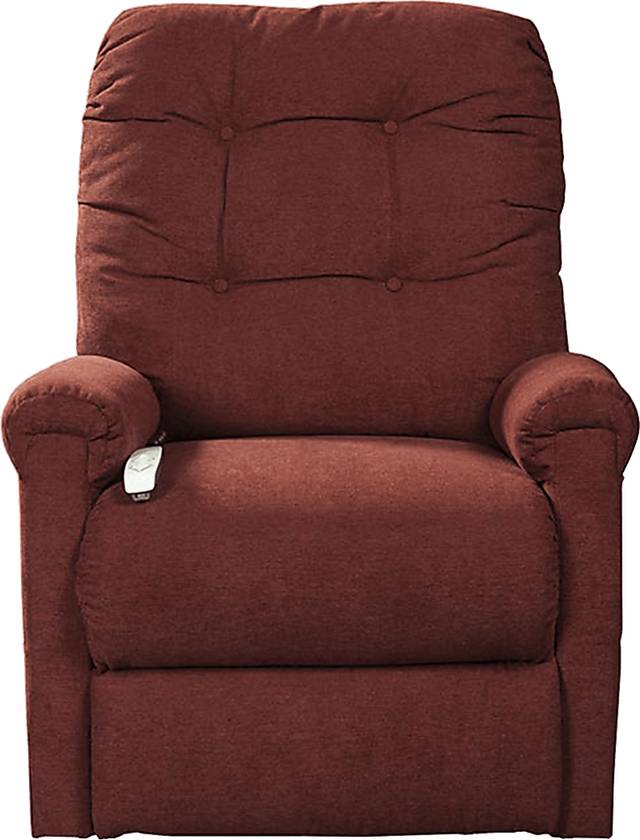 Pyron Red Lift Chair Dual Power Recliner - Thumbnail - Image 3
