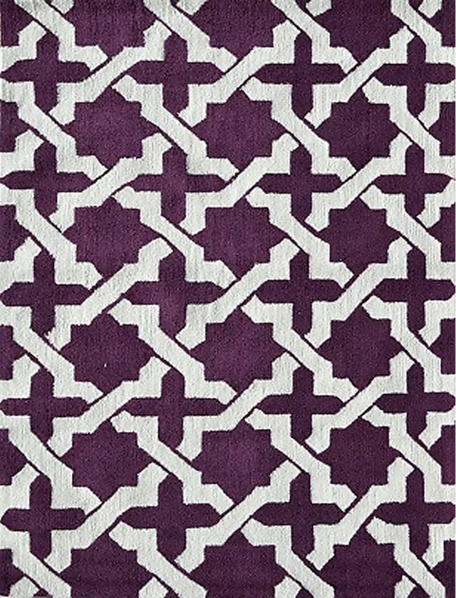 Qantio Purple 5' x 7' Indoor/Outdoor Rug - Thumbnail - Image 1