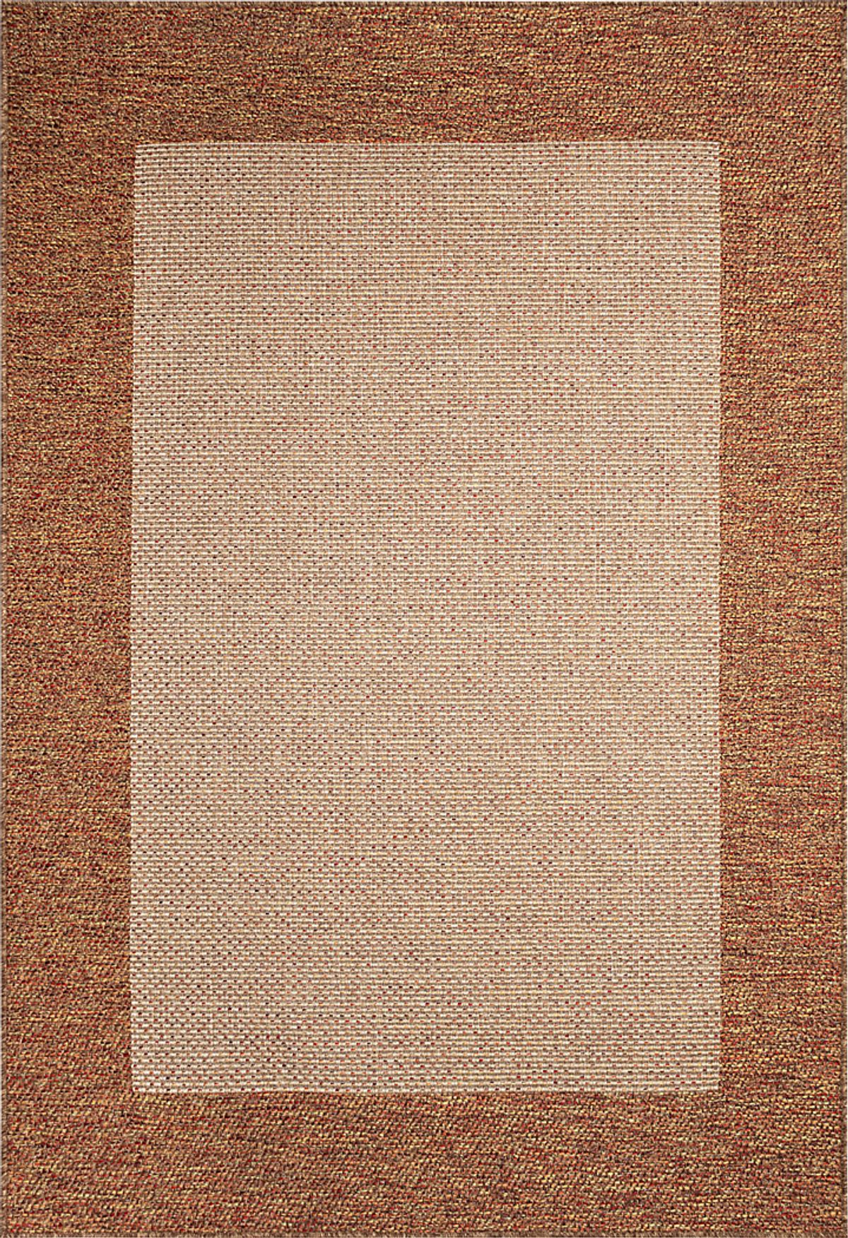 Qarray Rust Red Outdoor Rugs | Rooms to Go