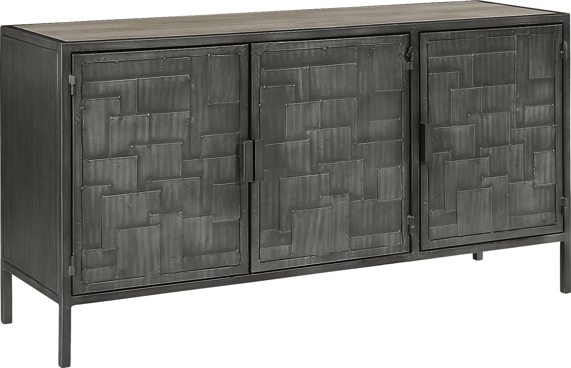 Quadgate Gray Sideboard - Image 6