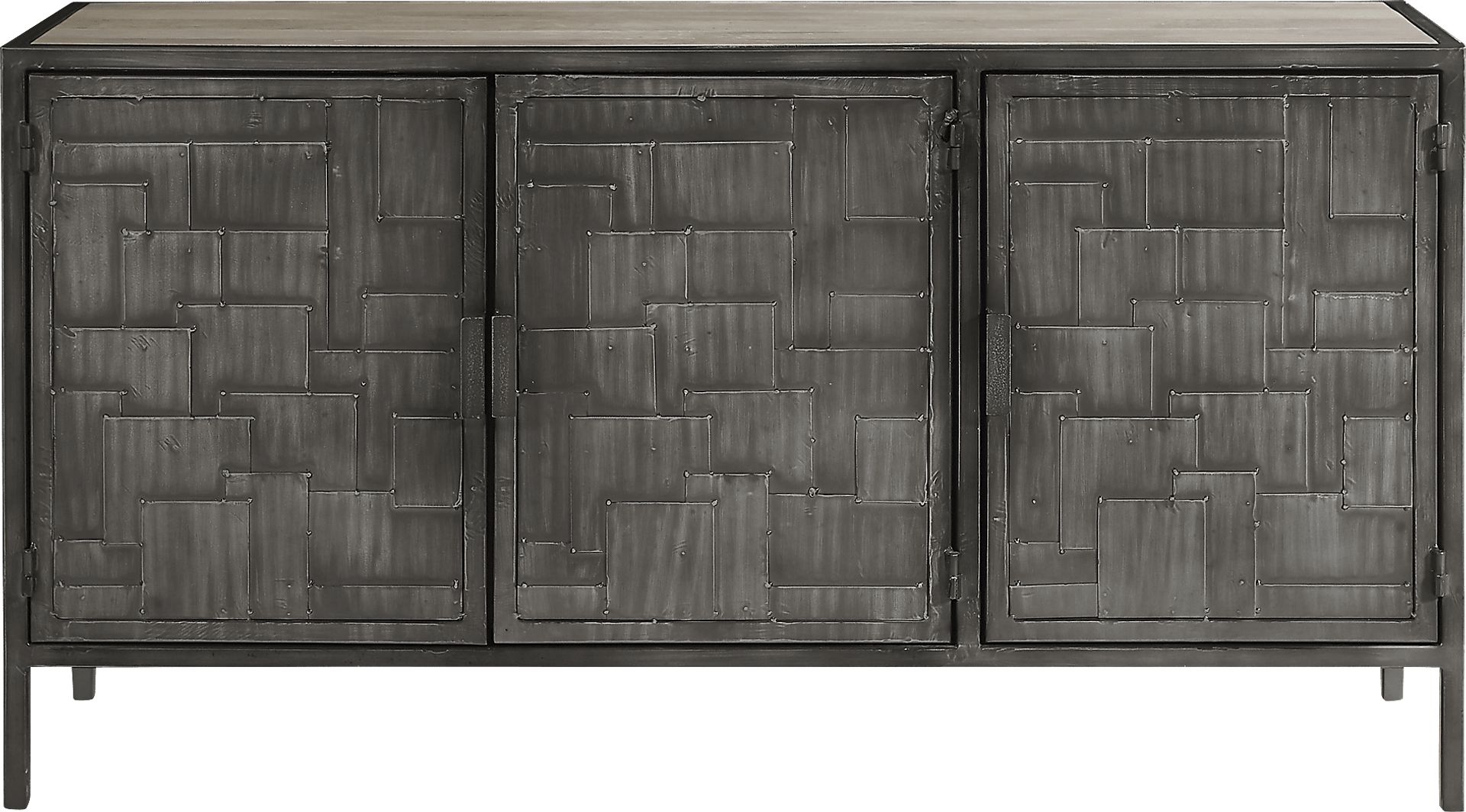 Quadgate Gray Sideboard - Image 1