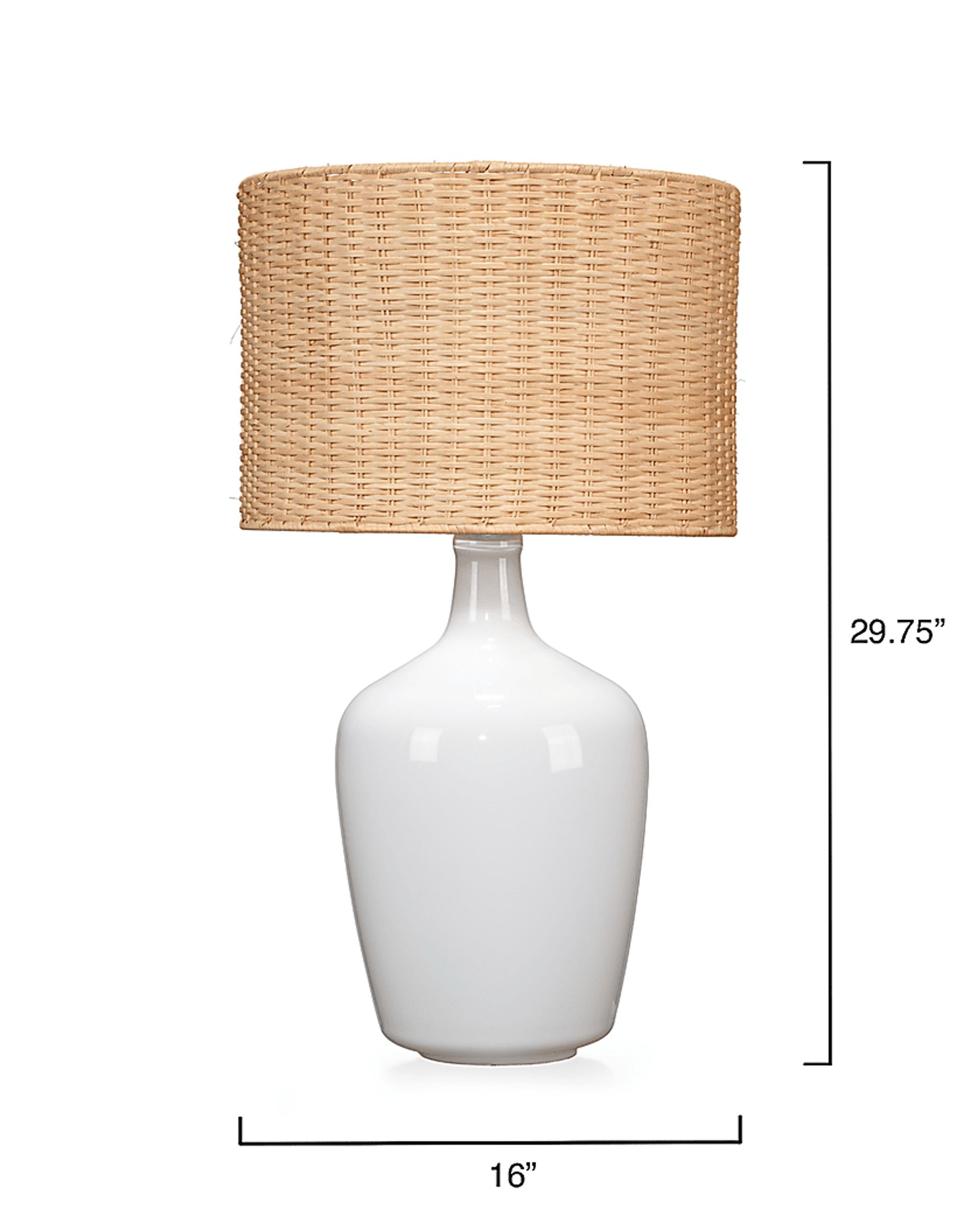 Quaga Cove White Lamp - Image 6