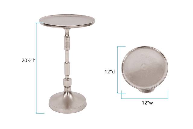 Quaggy Silver Accent Table - Thumbnail - Image 5