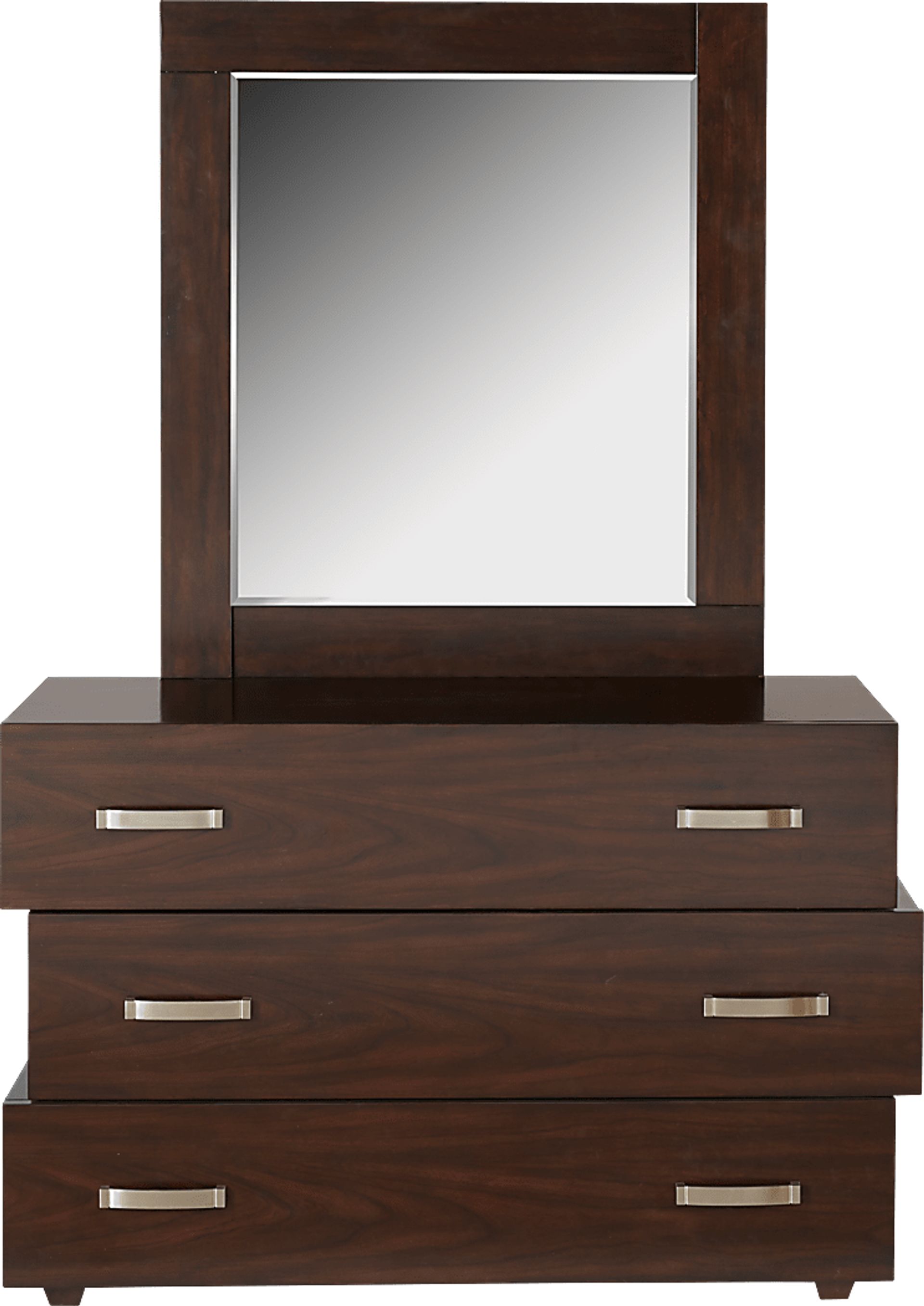 Quake Cherry Dresser and Mirror Set - Image 1