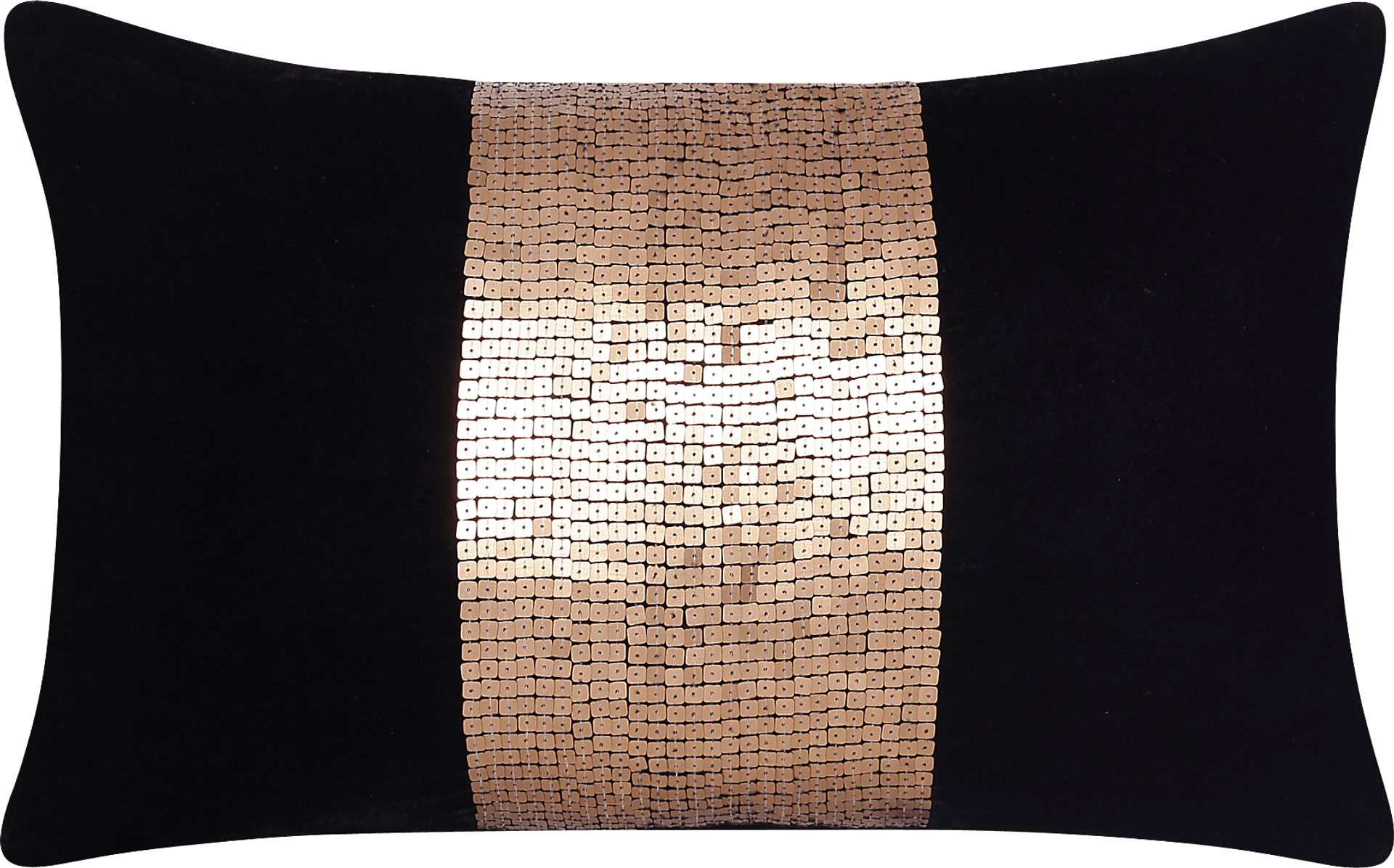 Quandi Black Lumbar Pillow - Image 1