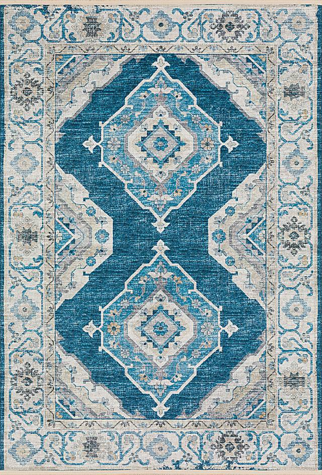 Quandry Blue 8' x 10' Rug - Thumbnail - Image 1