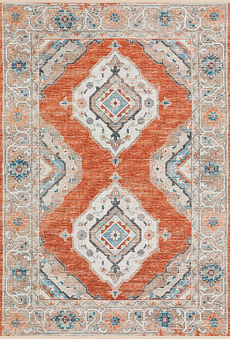 Quandry Red 3' x 5' Rug