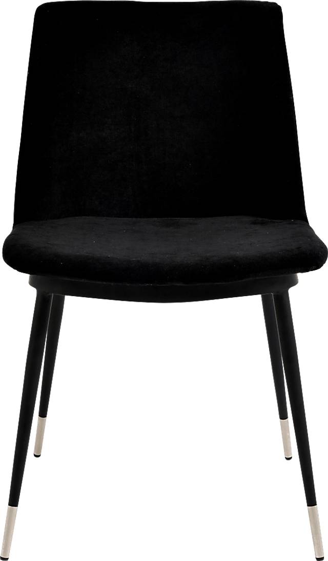 Quannah Black Dining Chair, Set of 2 - Thumbnail - Image 3