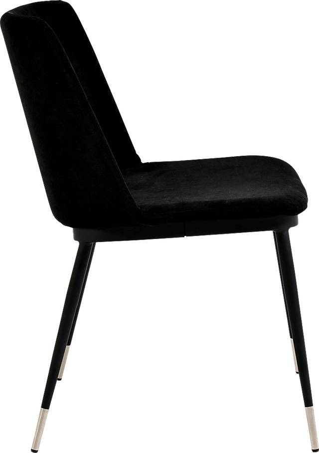 Quannah Black Dining Chair, Set of 2 - Thumbnail - Image 4