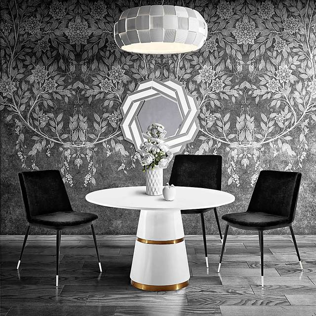 Quannah Black Dining Chair, Set of 2 - Thumbnail - Image 7