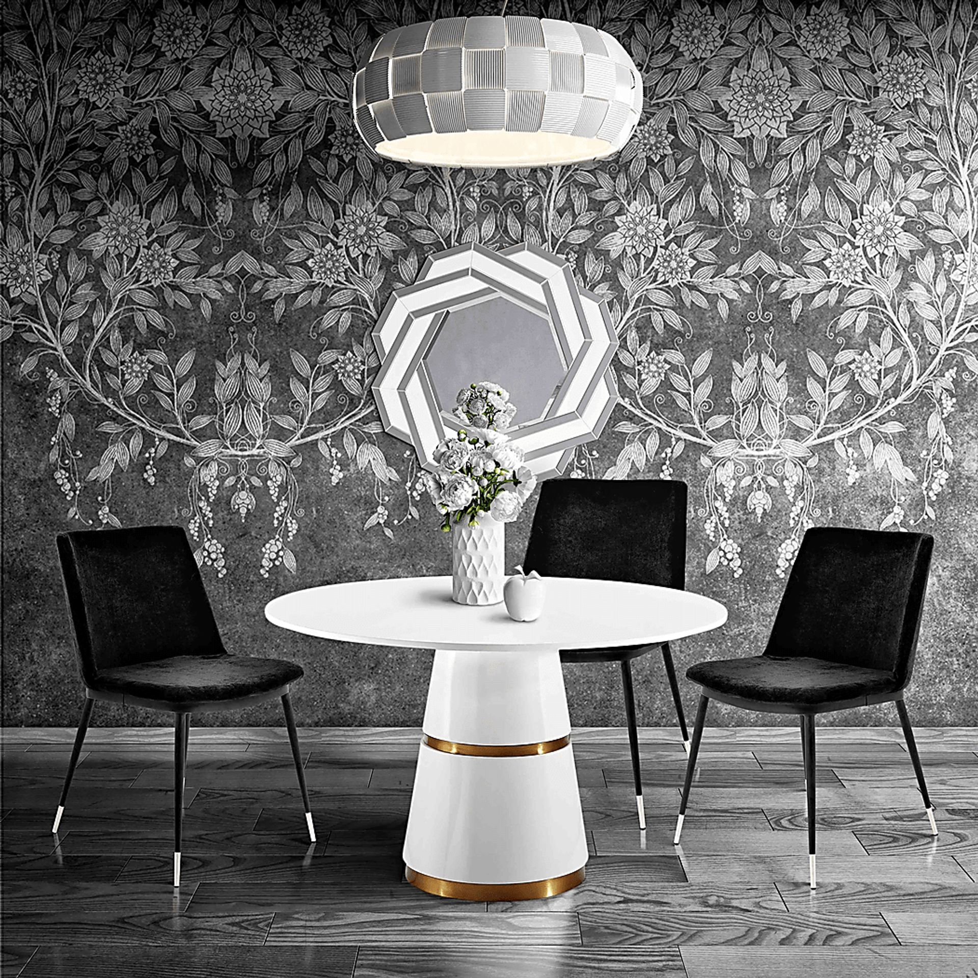Quannah Black Dining Chair, Set of 2 - Image 7