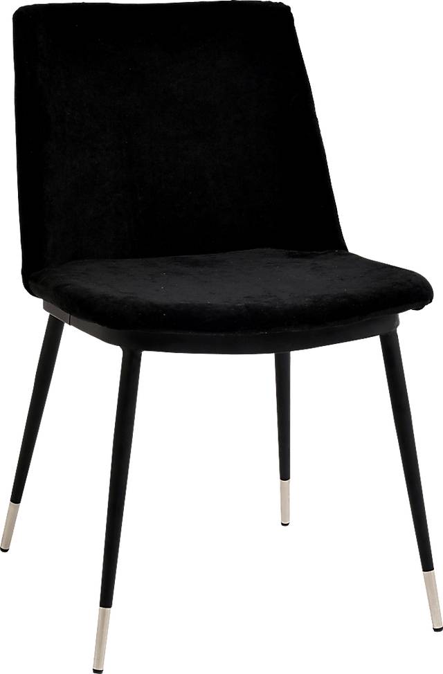 Quannah Black Dining Chair, Set of 2 - Thumbnail - Image 1