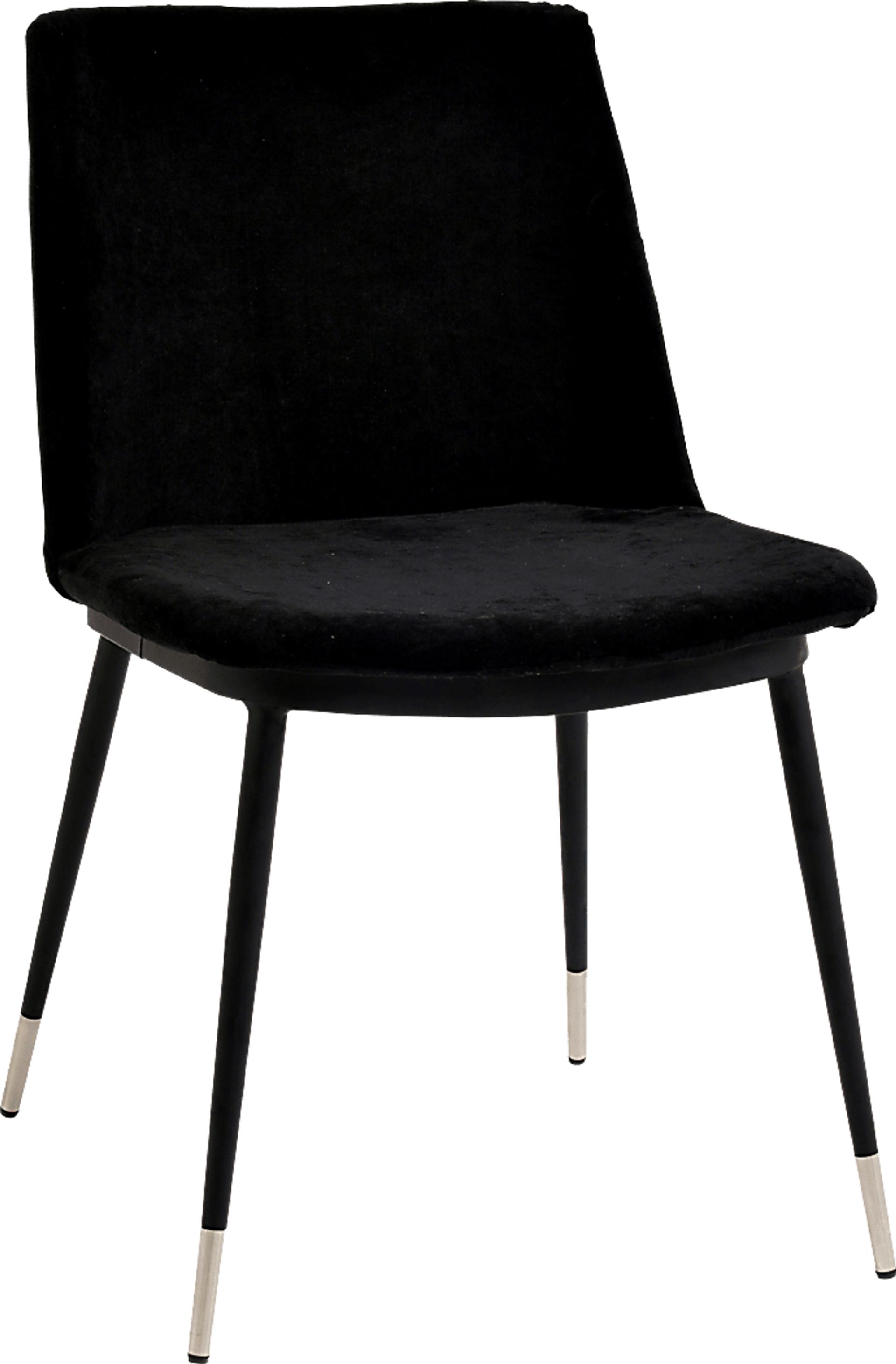Quannah Black Dining Chair, Set of 2 - Image 1