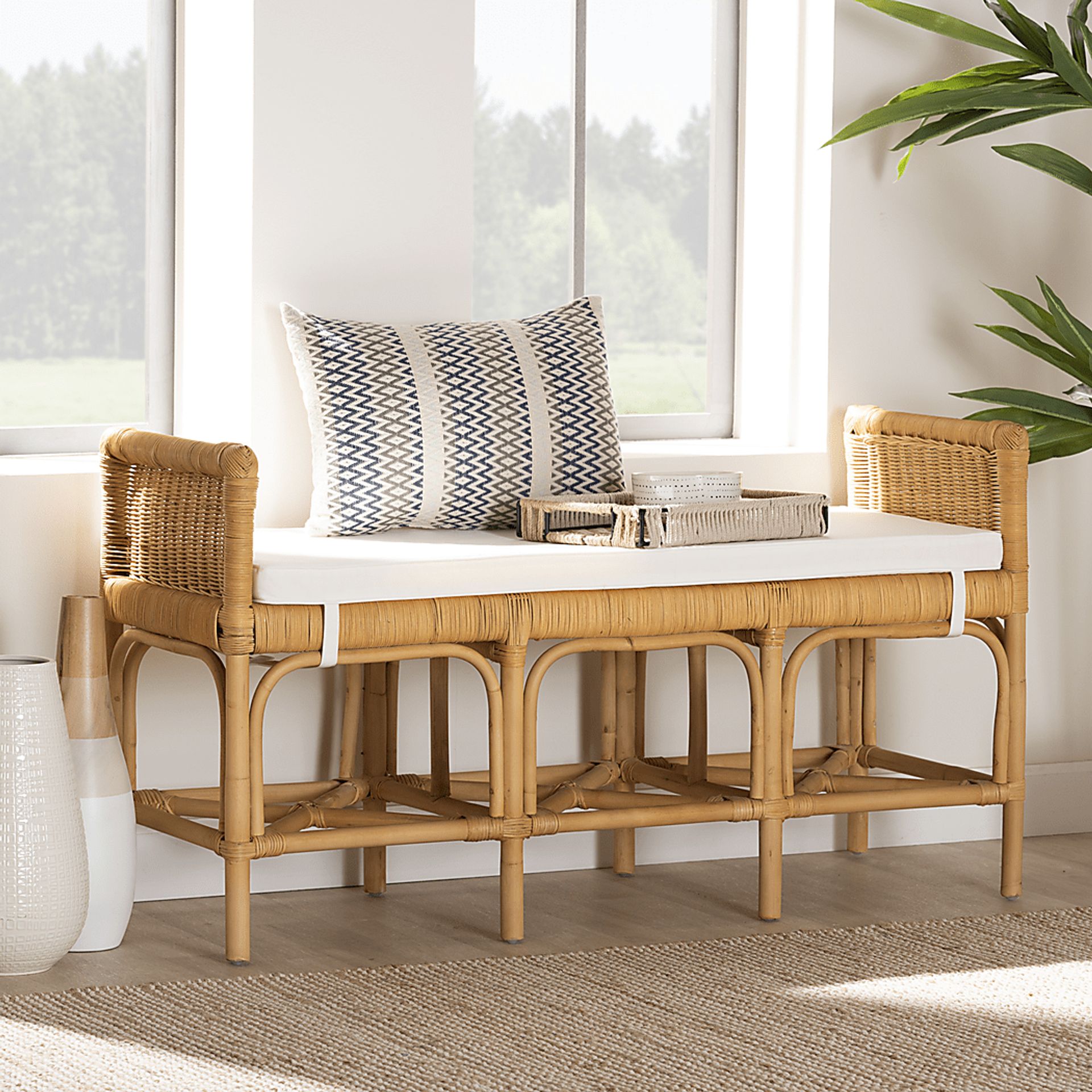 Quanset Natural Accent Bench - Image 2