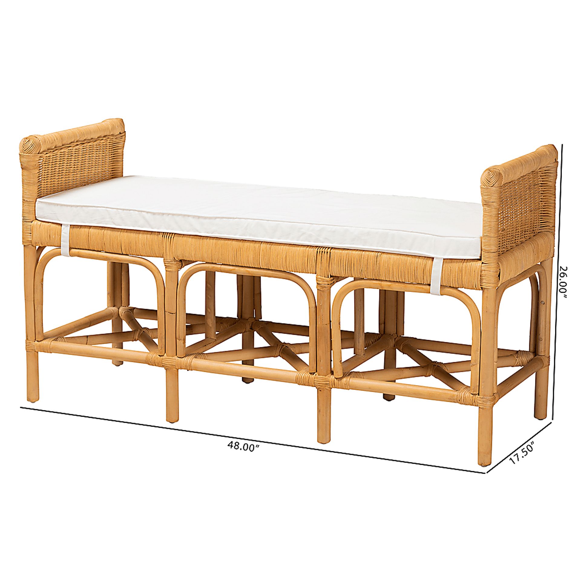 Quanset Natural Accent Bench - Image 8