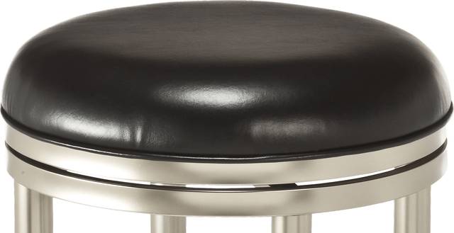 Quantock Black Swivel Counter Height Stool - Thumbnail - Image 2