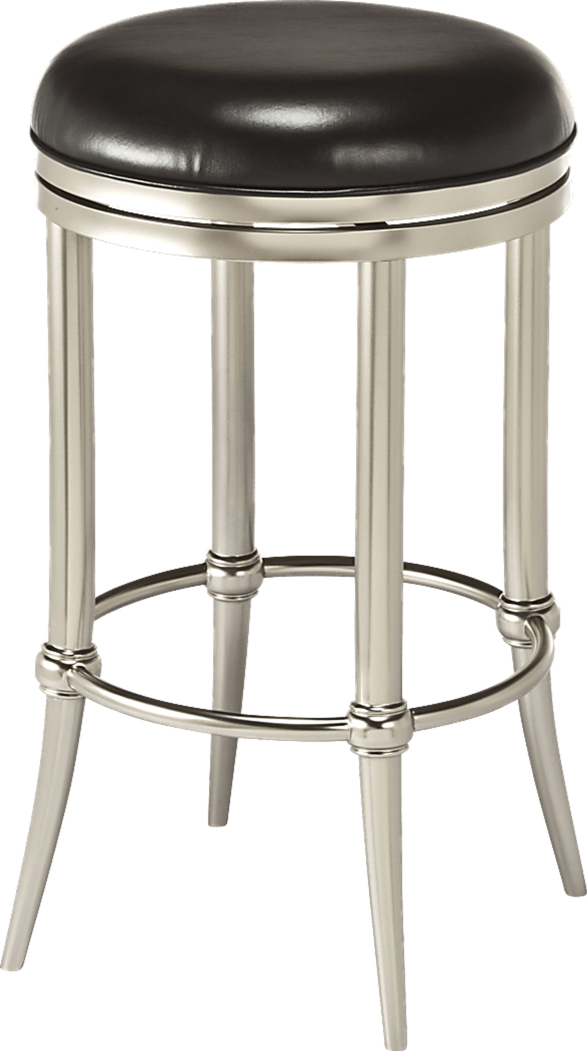 Quantock Black Swivel Counter Height Stool - Image 1