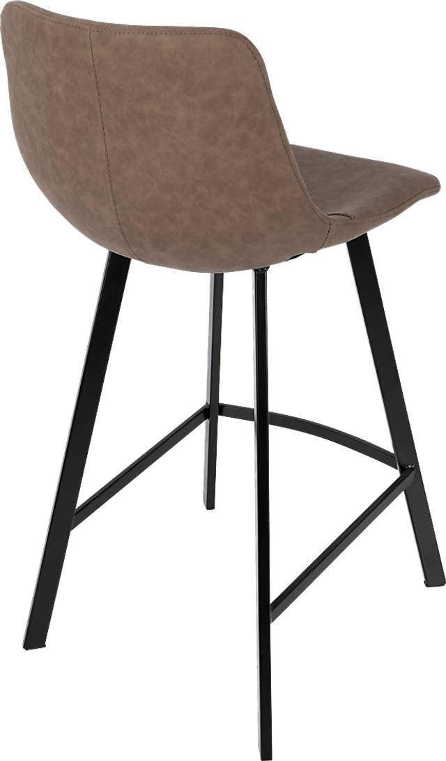Quark Brown Counter Height Stool (Set of 2) - Thumbnail - Image 2