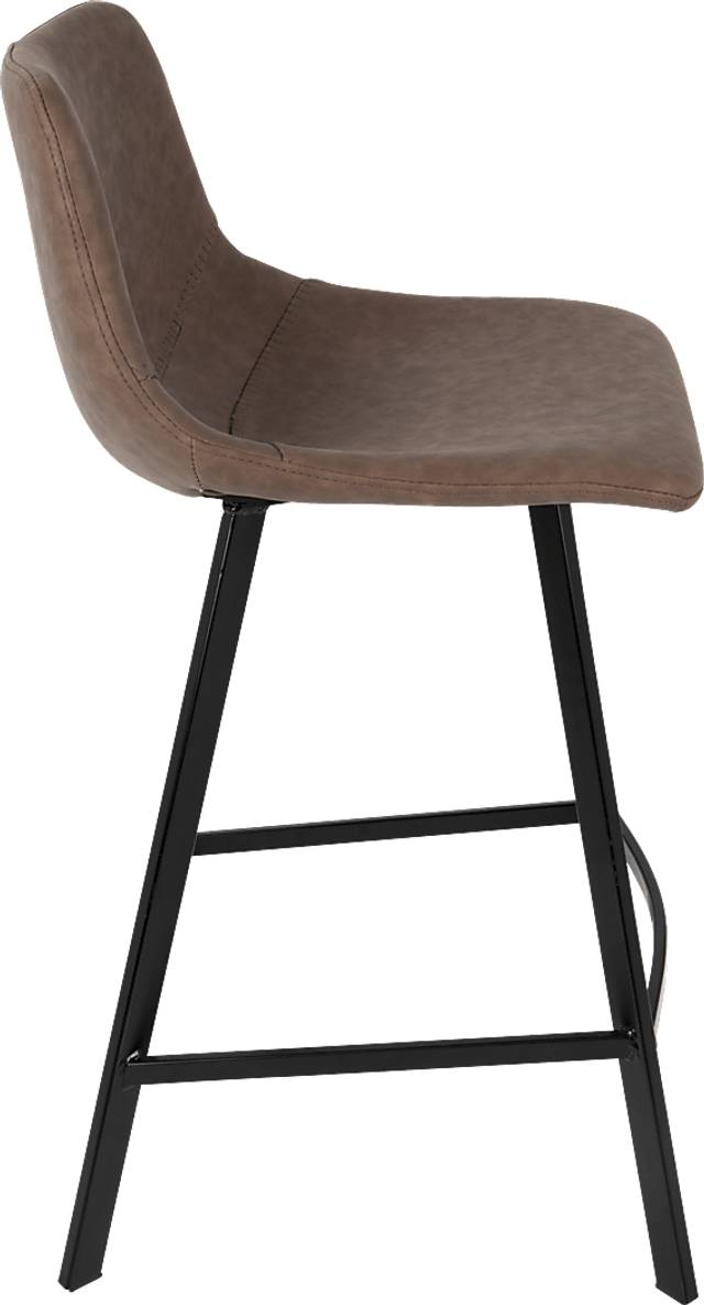 Quark Brown Counter Height Stool (Set of 2) - Thumbnail - Image 3