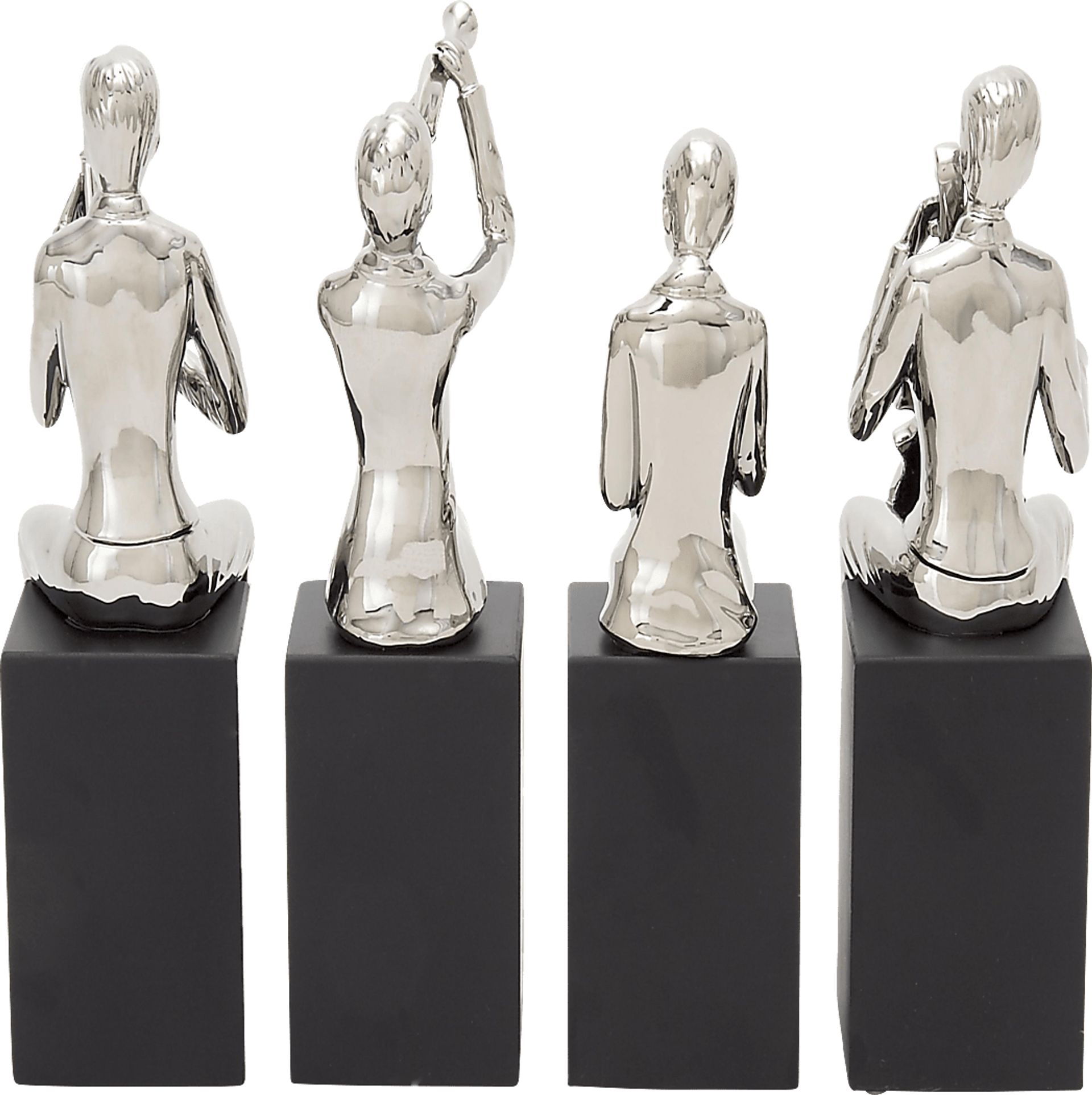 Quart Silver Sculpture, Set of 4 - Image 5