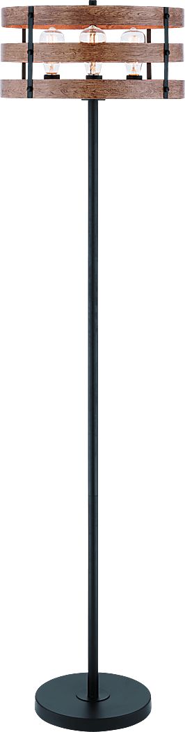 Quaylo Cove Black Floor Lamp