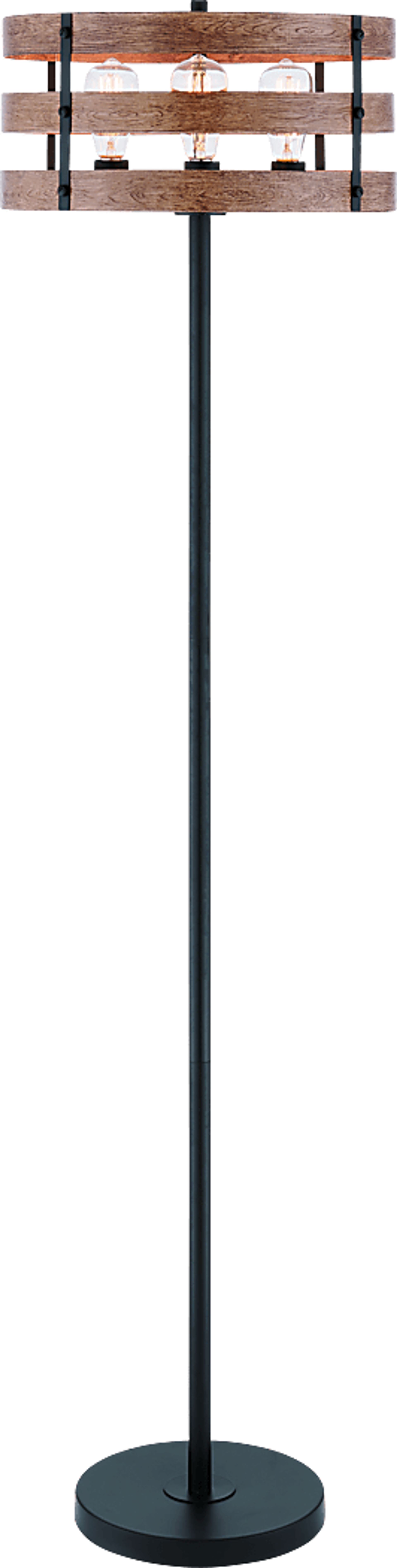 Quaylo Cove Black Floor Lamp - Image 1