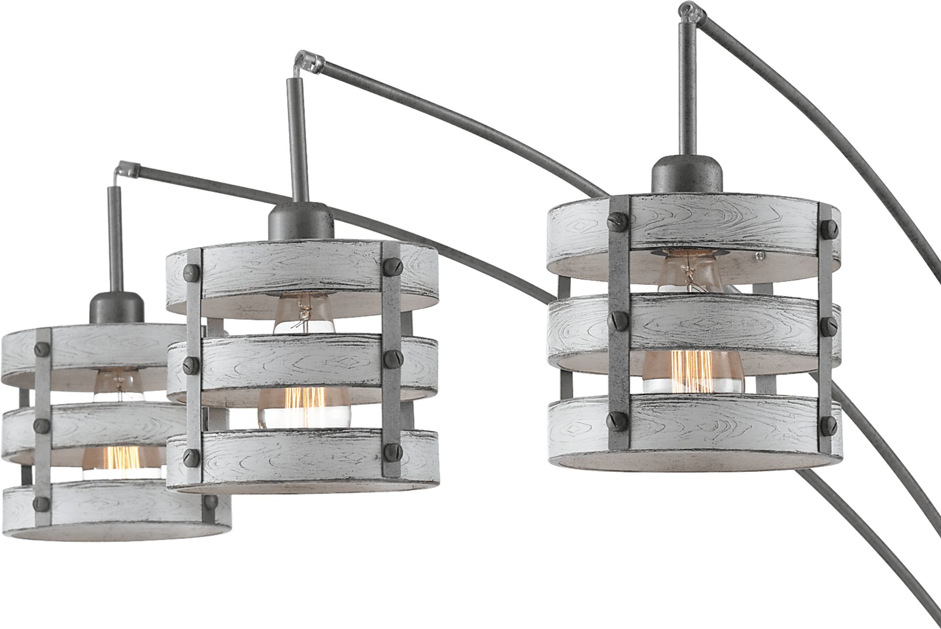 Quaylo Cove Silver Arc Floor Lamp - Image 3