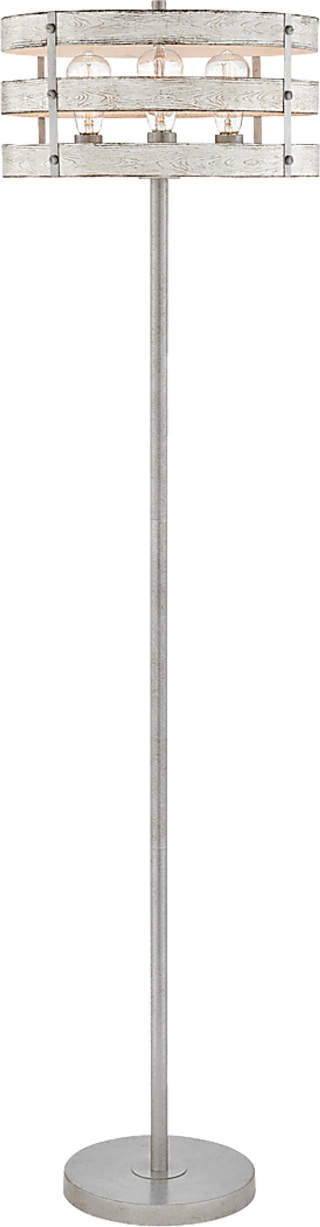 Quaylo Cove Silver Floor Lamp - Thumbnail - Image 1
