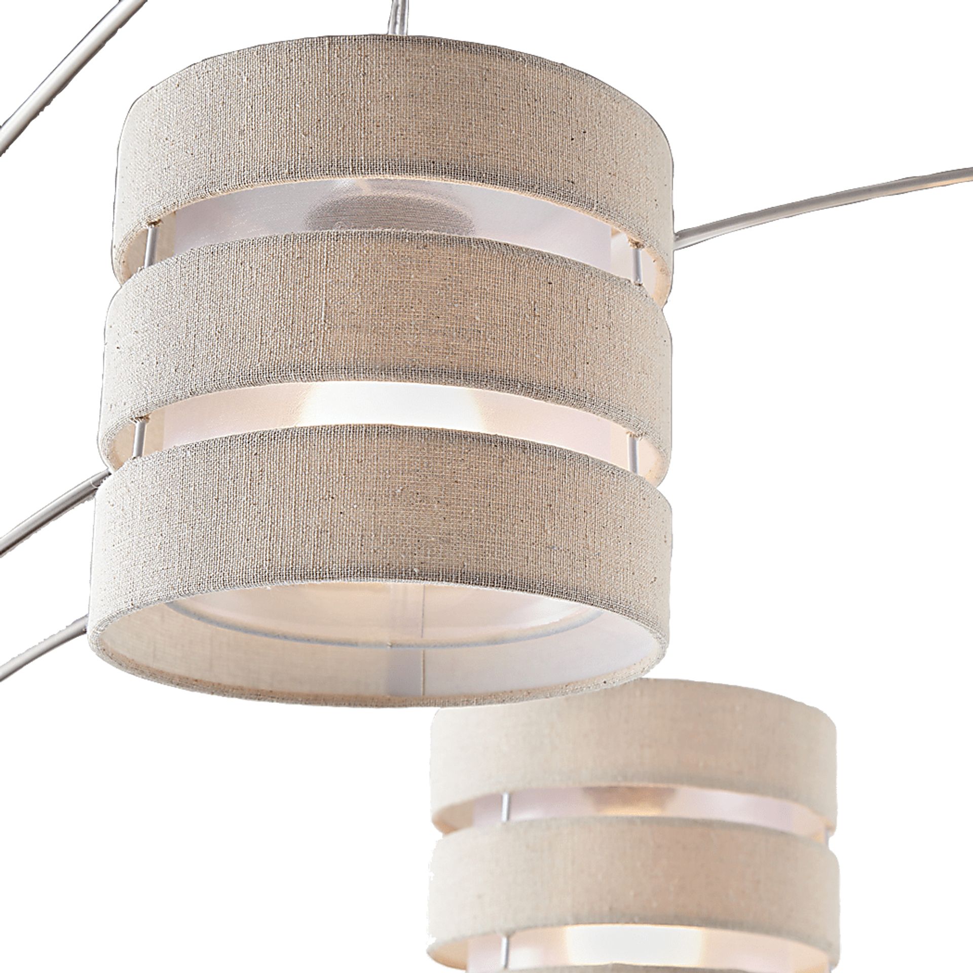 Quaylo Lane Silver Arc Floor Lamp - Image 3
