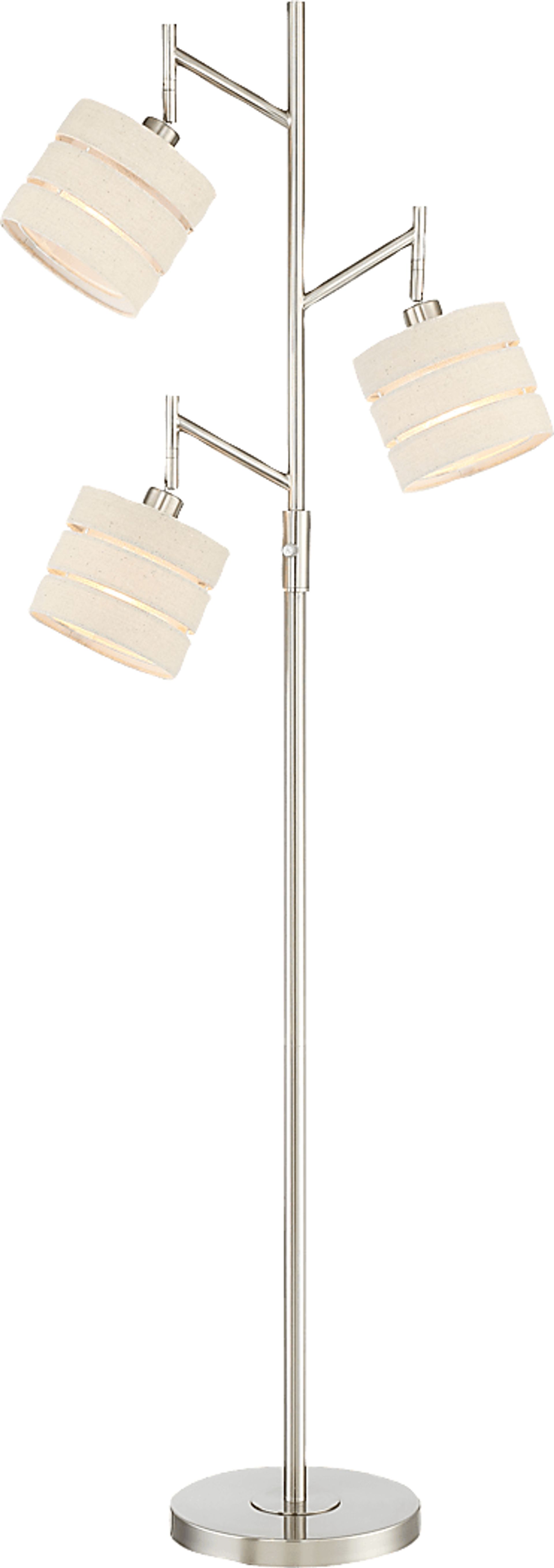 Quaylo Lane Silver Tree Floor Lamp - Image 1