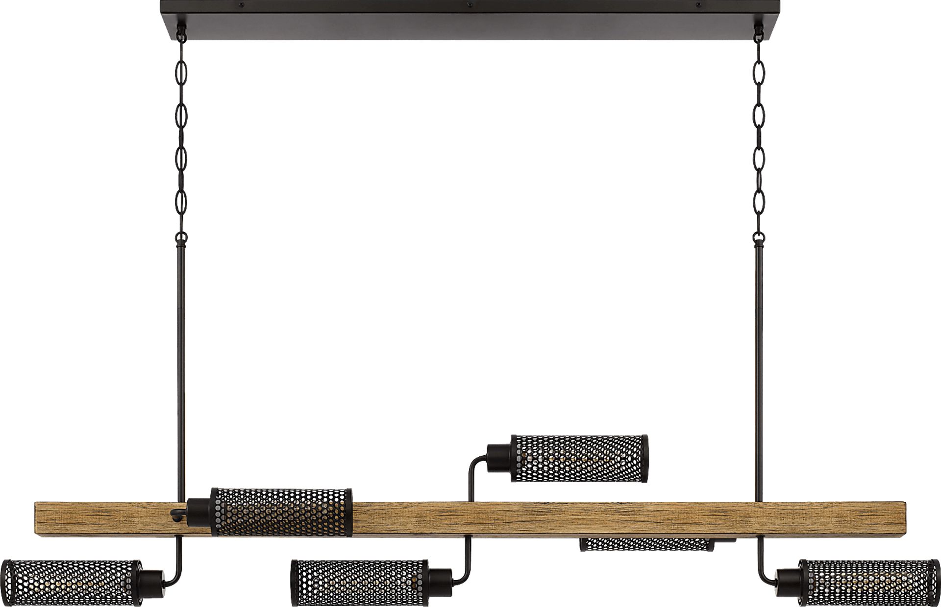 Quayside Edge Wood Chandelier - Image 1