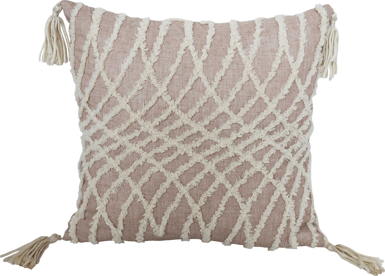 Queensbury Beige Throw Pillow