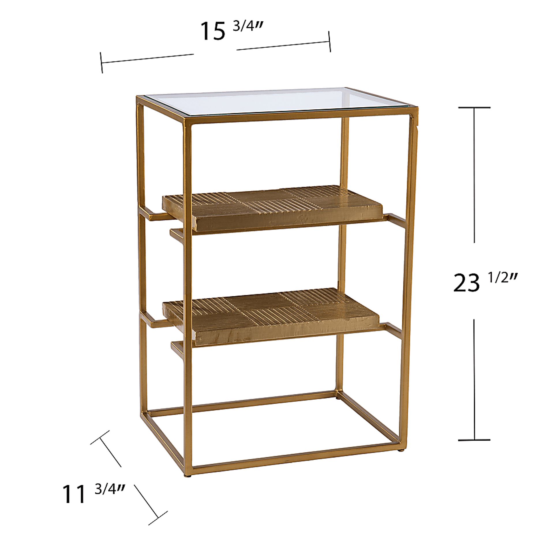 Queenswood Brass End Table - Image 5
