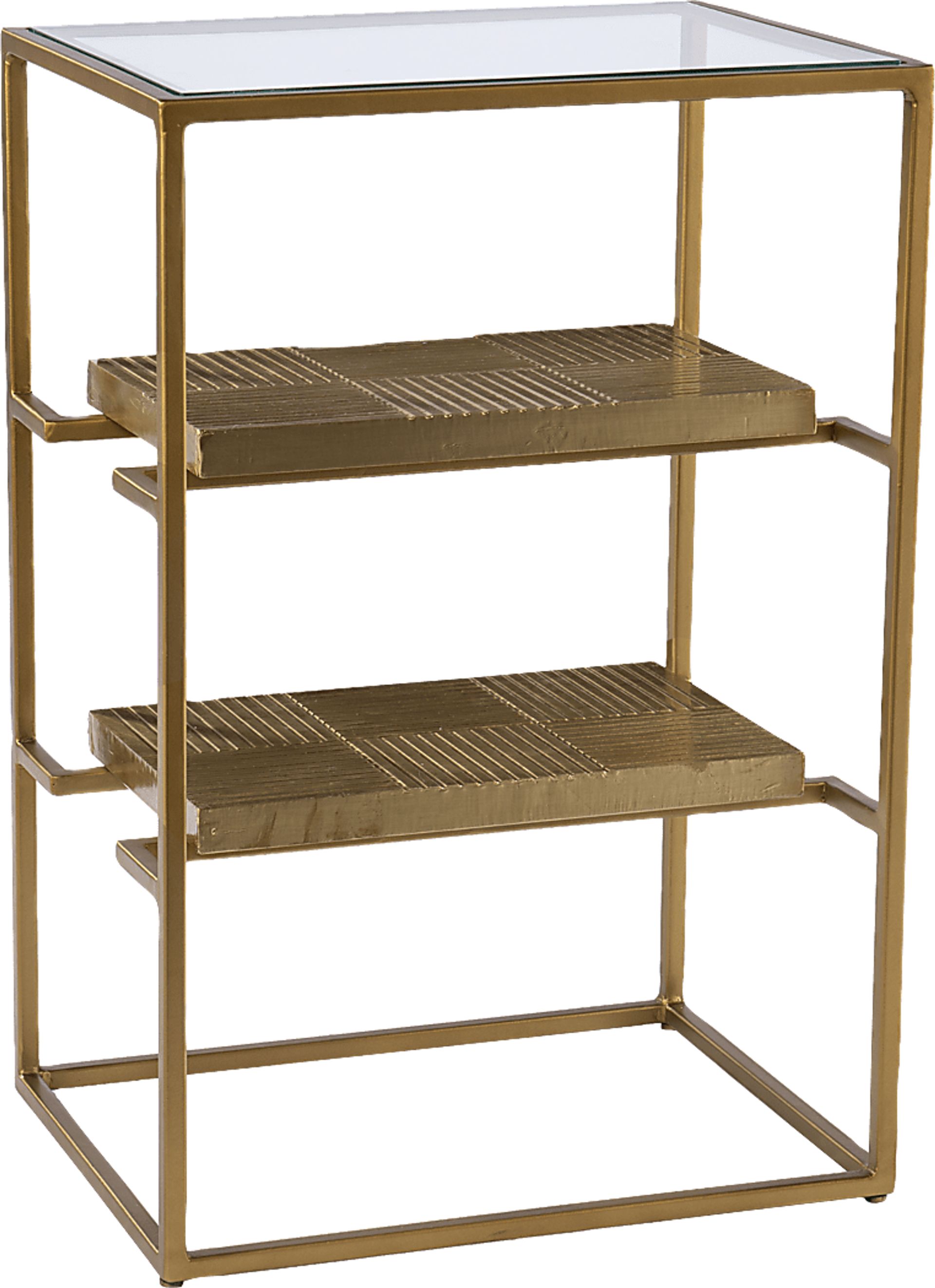 Queenswood Brass End Table - Image 1