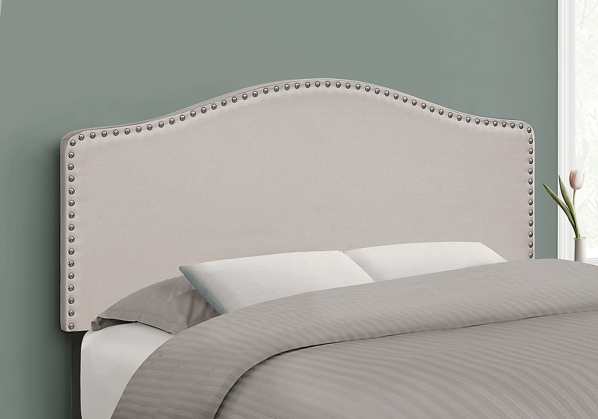 Quencer Beige Full Headboard - Image 3