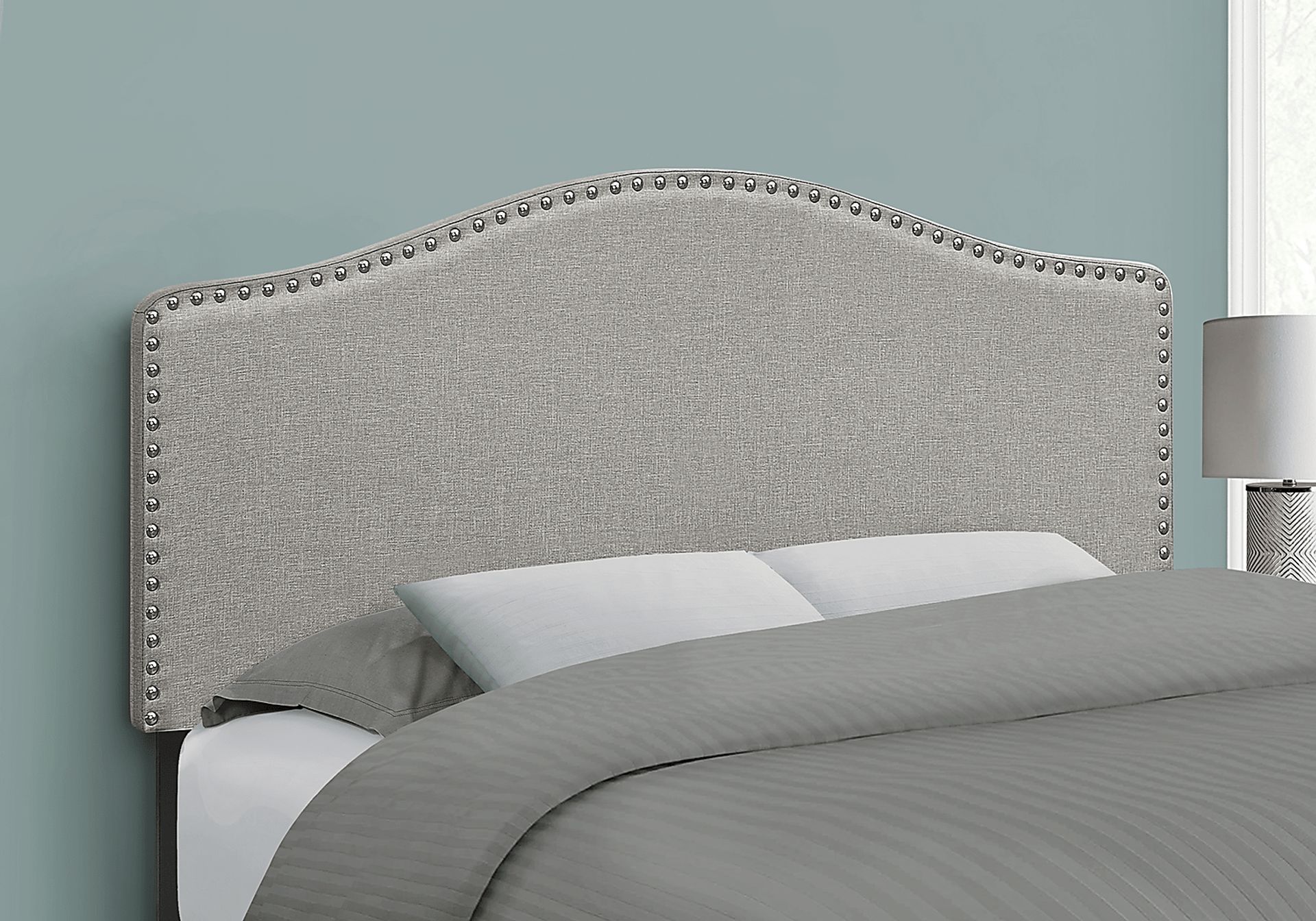 Quencer Gray Full Headboard - Image 3