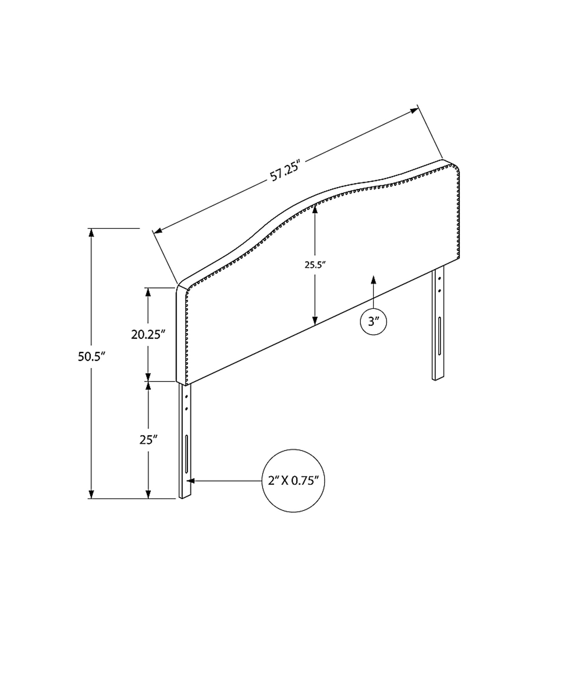 Quencer Gray Full Headboard - Image 4